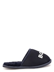 Granatowy - BOSS Logo Slippers - Image 1 of 7