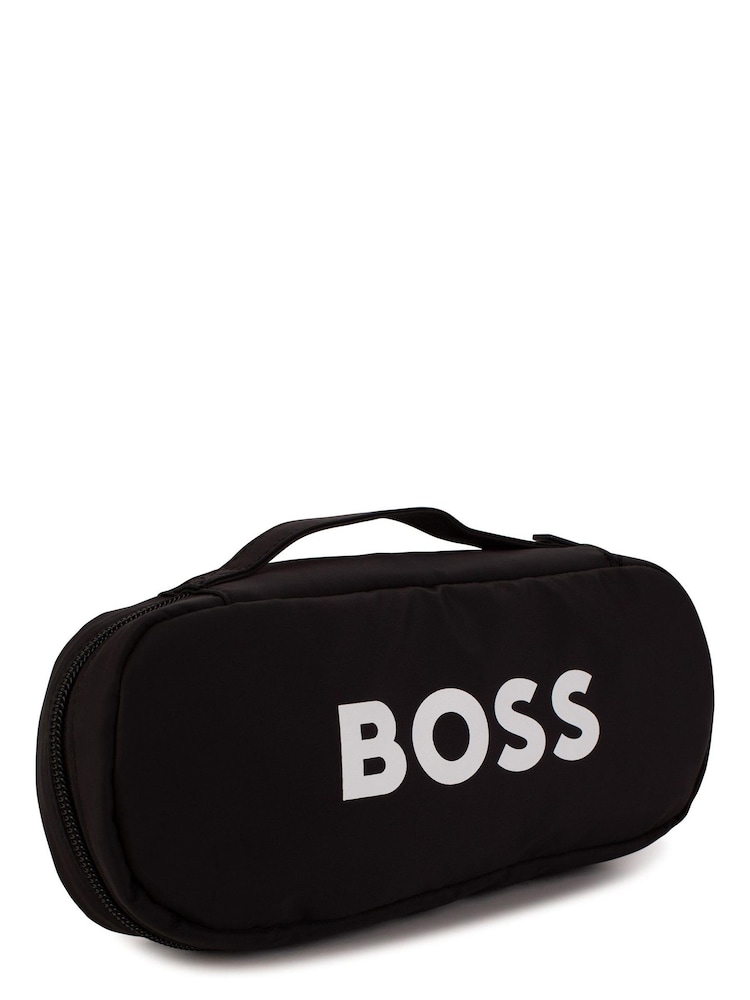 Granatowy - BOSS Logo Slippers - Image 7 of 7