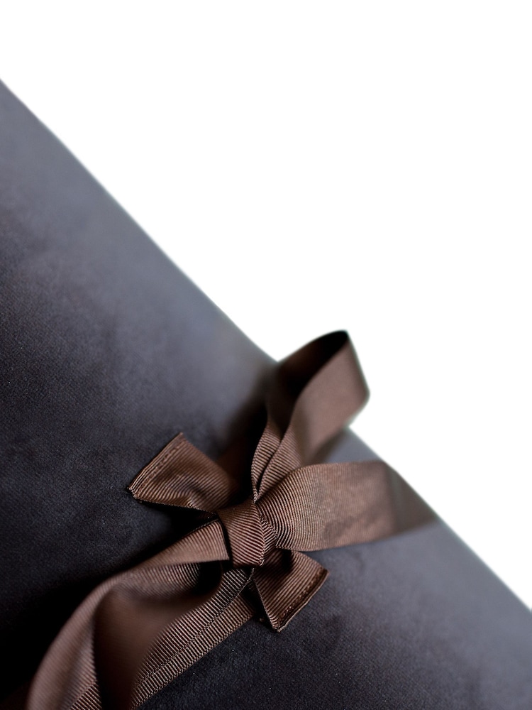 Lounging Hound Brown Travel Bed Roll in Mole Plush Velvet - Image 4 of 4