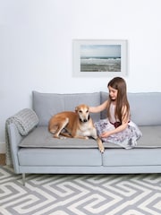 Lounging Hound Sofa Protector Cushion in Classic Grey - Image 1 of 4