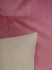 Lounging Hound Pink Sofa Protector Cushion in Blush Pink Lustre Velvet - Image 3 of 4