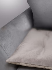 Lounging Hound Mink Brown Sofa Protector Cushion in Natural Lustre Velvet - Image 2 of 4