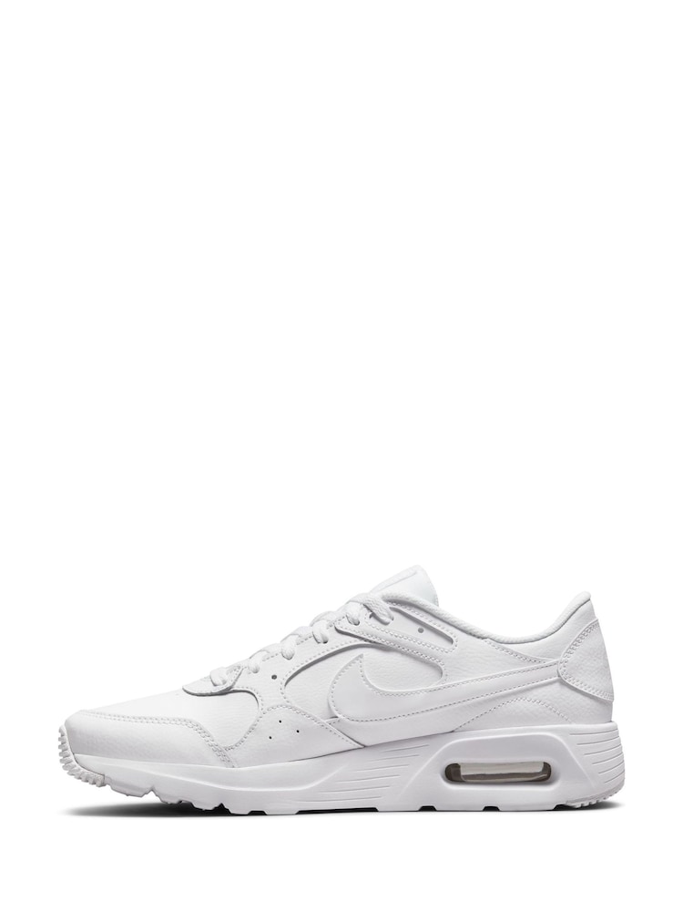 Nike White Air Max SC Leather Trainers - Image 4 of 9