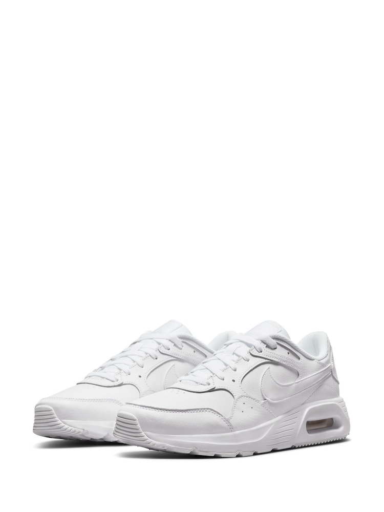 Nike White Air Max SC Leather Trainers - Image 5 of 9