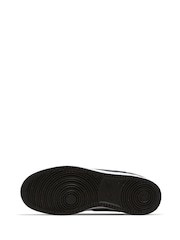 Nike Black/White Court Vision Mid Trainers - Image 7 of 11