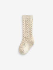 Neutral Knee Length Baby Socks 3 Pack (0mths-2yrs) - Image 2 of 4