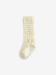 Neutral Knee Length Baby Socks 3 Pack (0mths-2yrs) - Image 3 of 4
