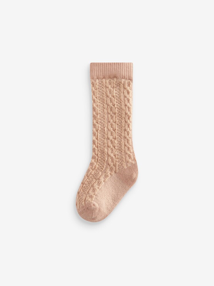 Neutral Knee Length Baby Socks 3 Pack (0mths-2yrs) - Image 4 of 4