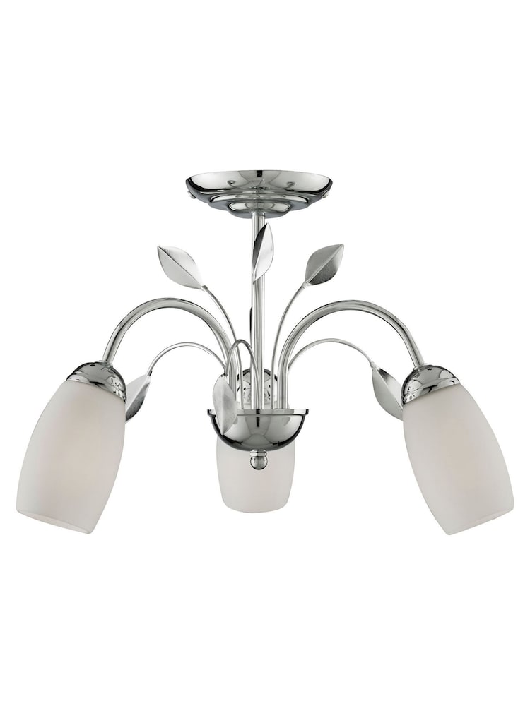 Searchlight Chrome Greyson 3 Light Ceiling Light - Image 4 of 4