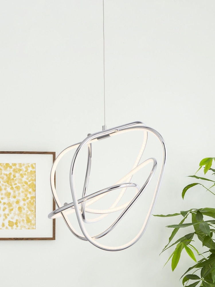 Searchlight Chrome Sage Ceiling Light - Image 1 of 4