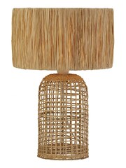 Searchlight Natural Mia Raffia Table Lamp - Image 2 of 3