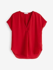 Red Short Sleeve Overhead Top - Image 6 of 6