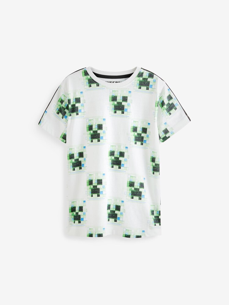 Green/Black Minecraft - Zestaw 2 krótkich piżam (3–16 lat) - Image 1 of 10