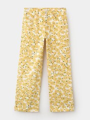Mango Yellow Floral Print Straight Leg Jeans - Image 5 of 7