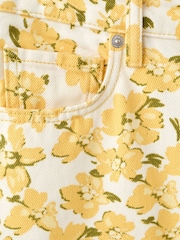 Mango Yellow Floral Print Straight Leg Jeans - Image 7 of 7