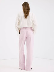 Mango Pink Wide Leg Jeans - Image 2 of 7