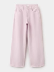 Mango Pink Wide Leg Jeans - Image 5 of 7