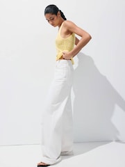 Mango Yellow Knit Vest Top - Image 2 of 7