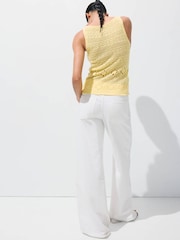Mango Yellow Knit Vest Top - Image 3 of 7