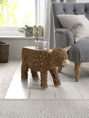 Natural Hamish The Highland Cow Sofa Side Table - Image 2 of 7