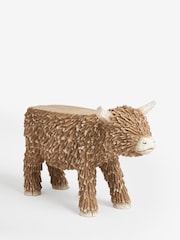Natural Hamish The Highland Cow Sofa Side Table - Image 4 of 7