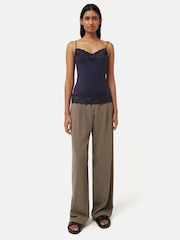 Jigsaw Navy Blue Modal Lace Vest - Image 3 of 6