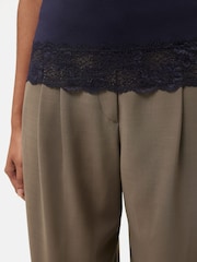 Jigsaw Navy Blue Modal Lace Vest - Image 5 of 6