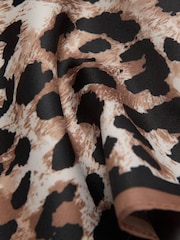 Mango Animal Print Satin Scarf - Image 3 of 3