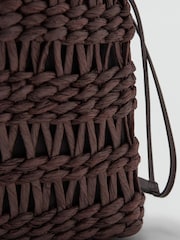 Mango Brown Woven Tote Bag - Image 2 of 2
