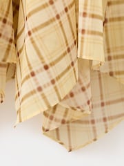 Mango Yellow Check Floaty Maxi Dress - Image 3 of 3