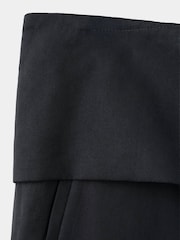 Mango Black Lyocell Cropped Summer Trousers - Image 6 of 6