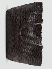 Mango Brown Woven Tote Bag - Image 3 of 4
