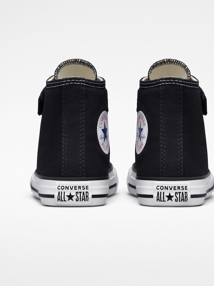 Converse Black 1V High Top Junior Trainers - Image 4 of 7