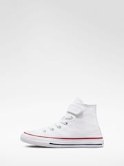 Converse White 1V High Top Junior Trainers - Image 3 of 7