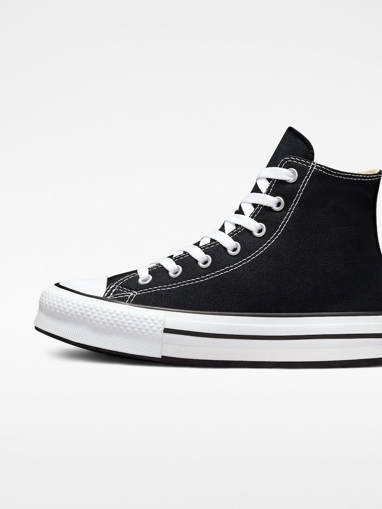Converse Black Eva Lift High Top Youth Trainers - Image 7 of 11
