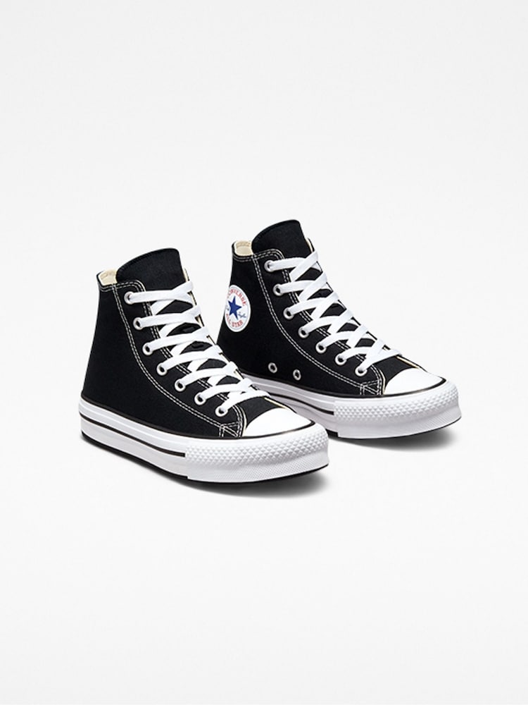 Converse Black Eva Lift High Top Youth Trainers - Image 8 of 11