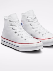 Белый - Высокие кроссовки для подростков Converse Eva Lift - Изображение 6 из 9