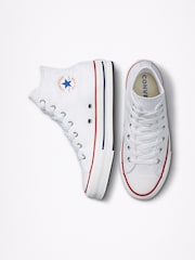 Белый - Высокие кроссовки для подростков Converse Eva Lift - Изображение 8 из 9
