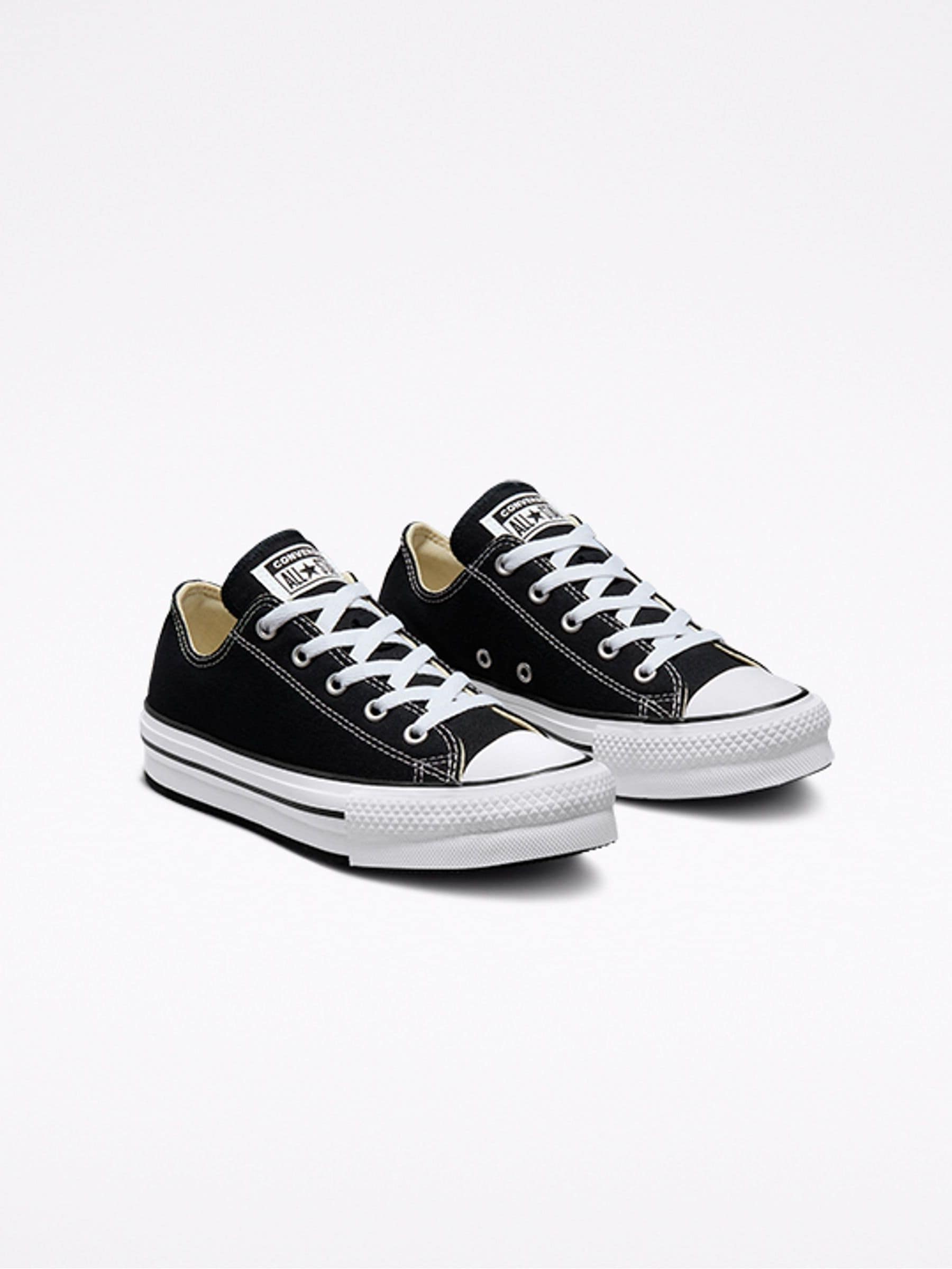 Converse Black EVA Lift Chuck Ox Youth Trainers