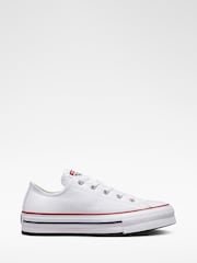 Converse White EVA Lift Chuck Ox Youth Trainers - Image 1 of 8