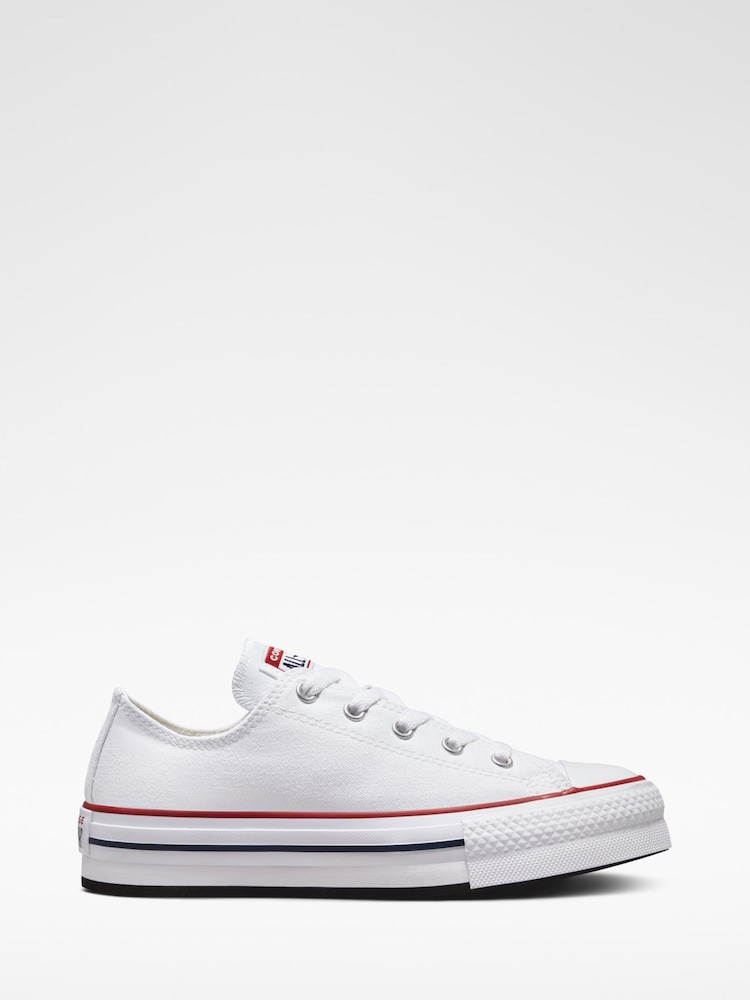 Converse White EVA Lift Chuck Ox Youth Trainers - Image 1 of 8