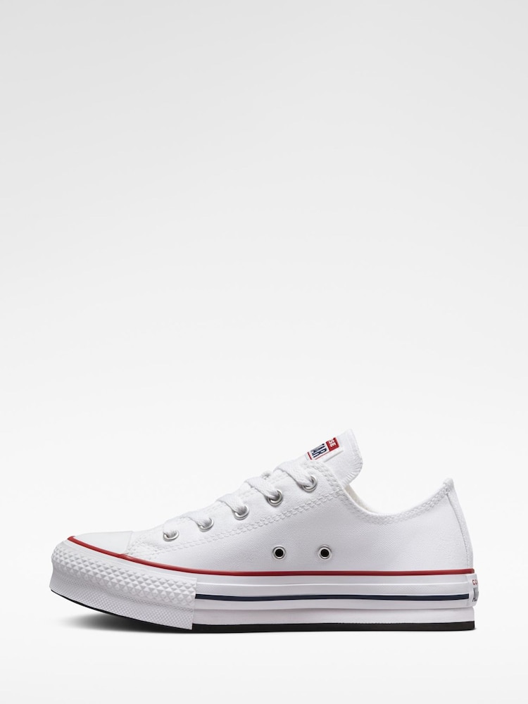 Converse White EVA Lift Chuck Ox Youth Trainers - Image 2 of 8
