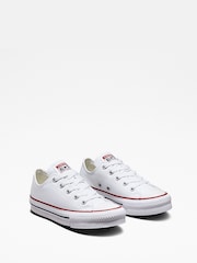 Converse White EVA Lift Chuck Ox Youth Trainers - Image 3 of 8