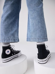 Converse Black Eva Lift High Top Junior Trainers - Image 4 of 9