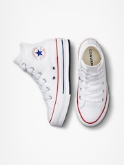 Converse White Eva Lift High Top Junior Trainers - Image 5 of 6