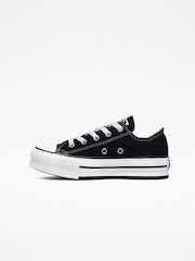 Converse Black Eva Lift Chuck Ox Junior Trainers - Image 2 of 6