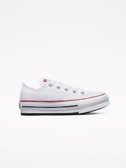 Converse White Eva Lift Chuck Ox Junior Trainers - Image 1 of 6