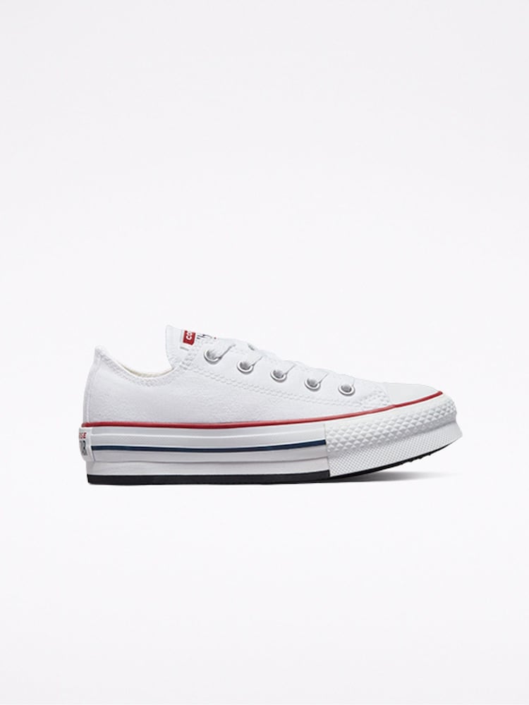 Converse White Eva Lift Chuck Ox Junior Trainers - Image 1 of 6 Converse White Eva Lift Chuck Ox Junior Trainers - Image 1 of 6