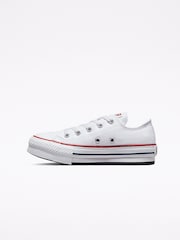 Converse White Eva Lift Chuck Ox Junior Trainers - Image 2 of 6