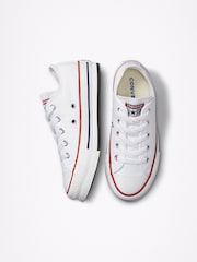 Converse White Eva Lift Chuck Ox Junior Trainers - Image 5 of 6